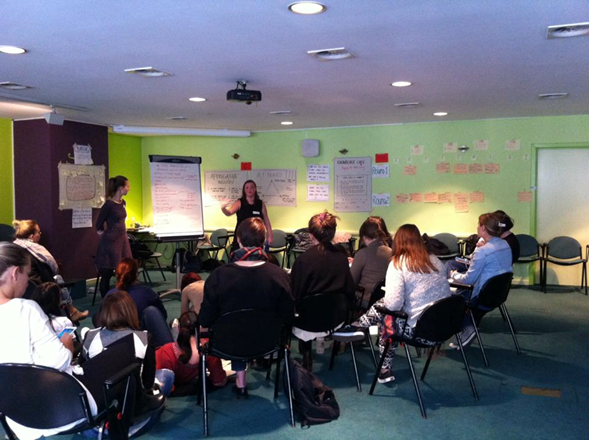 Attending a workshop