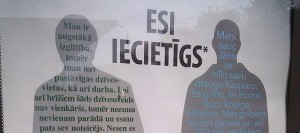 MP Jūlija Stepaņenko denounced that certain posters in Riga "promote homosexuality"