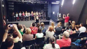 Performance after the drum workshop for girls
