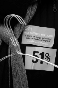 “My uterus, my ovaries“: Poster of the Women's Network Croatia