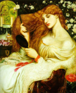 Lady Lilith ( Anglų dailininkas Dante Gabriel Rossetti)