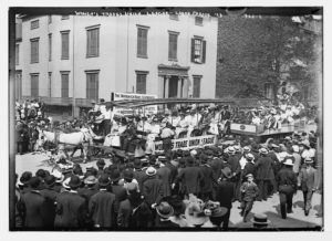 Labor Day Parade, float of Women’s Trade Union League, New York.