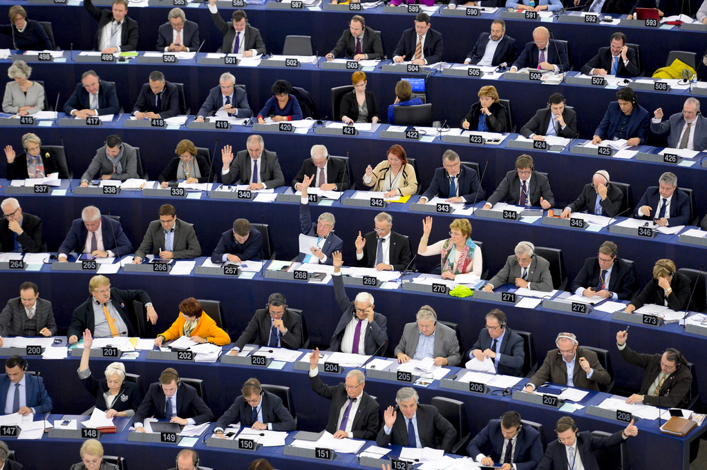 MEPs at a plenary session
