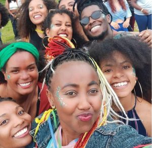 Gaitho and Miriam with other BESS participants at the Black Pride Week in Amsterdam organised by Black Pride NL Credits: Waruguru Gaitho
