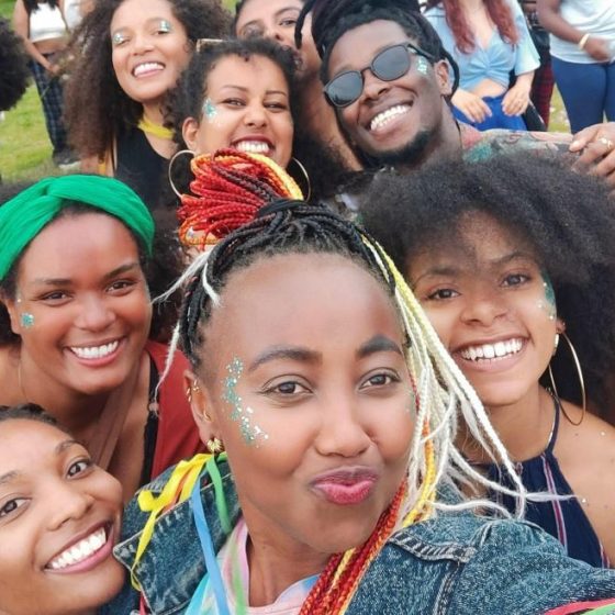 Gaitho and Miriam with other BESS participants at the Black Pride Week in Amsterdam organised by Black Pride NL Credits: Waruguru Gaitho