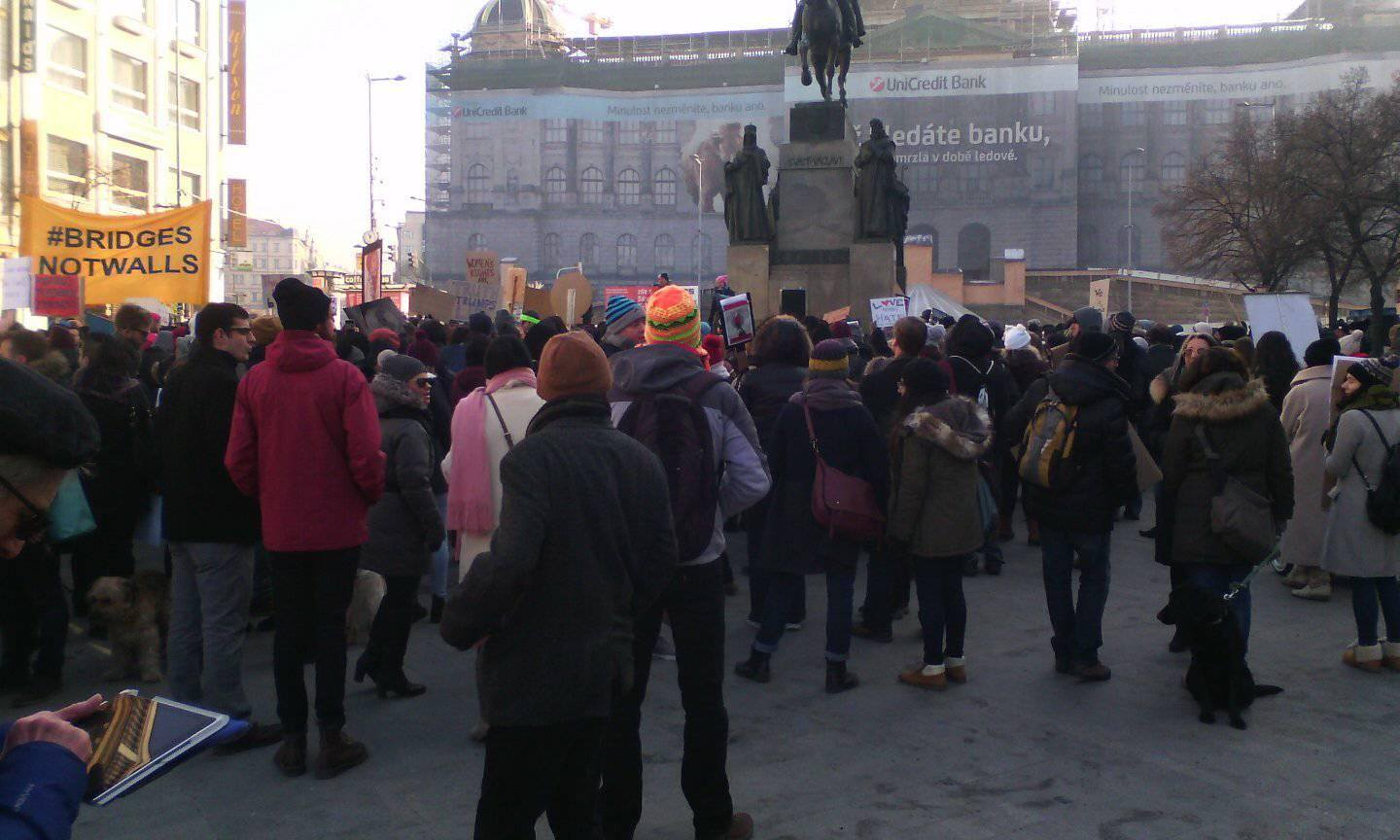 Women's march Prague